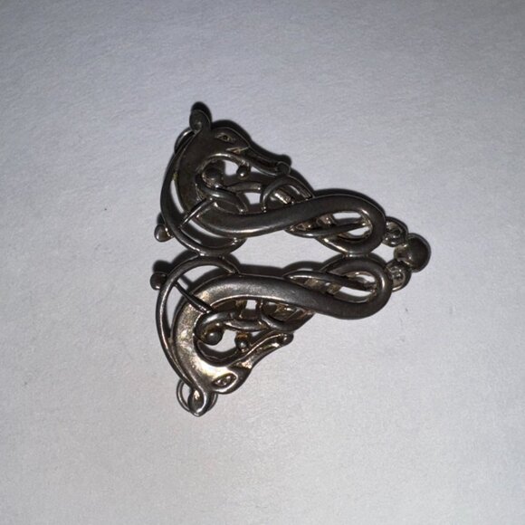 Sterling Silver Two Head Celtic Horse Pendant - Picture 14 of 16